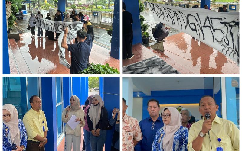 Mahasiswa Fakultas Hukum Unihaz Gelar Aksi Terkait Dugaan Tiket Penerbangan Fiktif