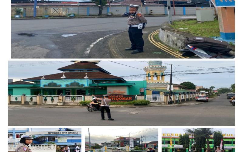 Satlantas Polresta Bengkulu Gelar Turlalin Commander Wish, Pastikan Kelancaran Lalu Lintas Pagi Hari