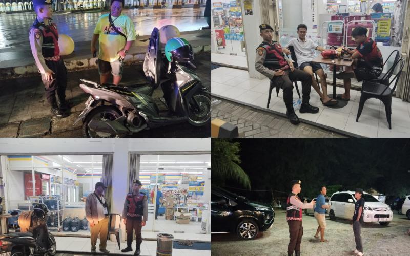 Polresta Bengkulu Gelar Patroli Malam, Berikan Himbauan dan Jamin Keamanan Warga