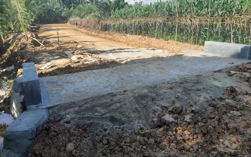 Salah Satu Plat Duiker Program TMMD Ke-124 Kodim 0408/BS Sudah Selesai