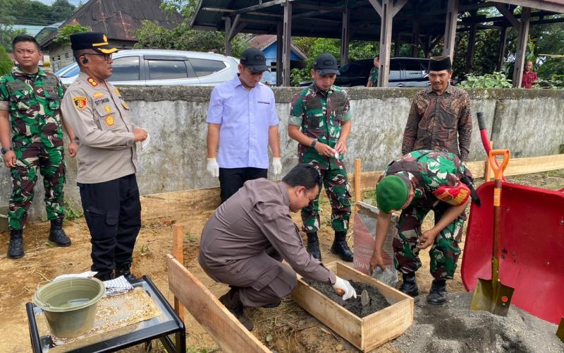 Peletakan Batu Pertama Pembangunan Koperasi Merah Putih dan Vidcon Serentak Bersama Presiden RI di Rejang Lebong