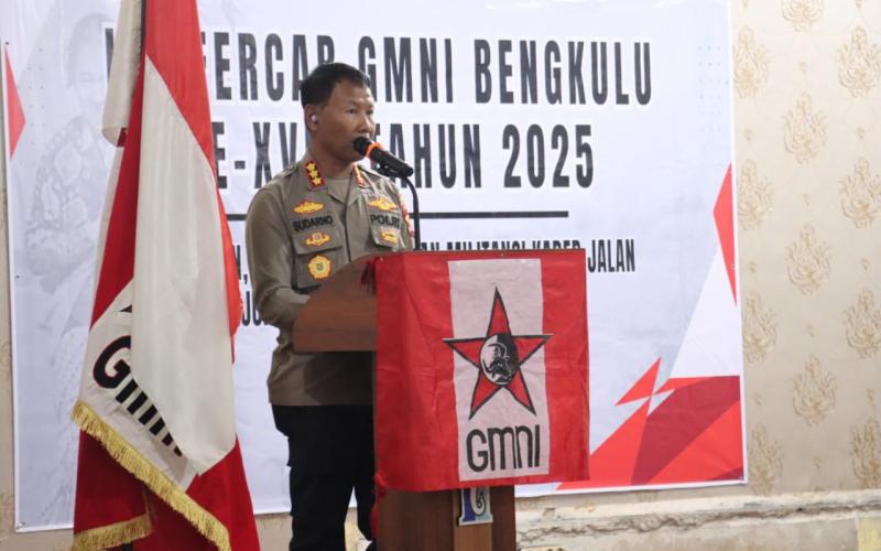 Kapolresta Bengkulu Dorong Kader GMNI Jadi Intelektual dan Militan dalam Menjaga Persatuan Bangsa