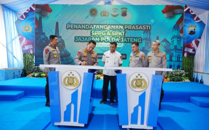 Kapolri Resmikan 35 SPKT Polres di Jajaran Polda Jateng untuk Optimalkan Pelayanan Masyarakat