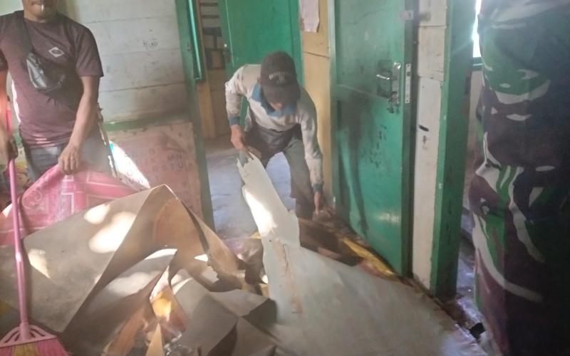 Rehab Polindes Mulai Dikerjakan di Desa Batu Raja R Kecamatan Hulu Palik Melalui Program TMMD