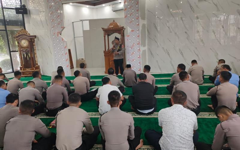 Tingkatkan Keimanan, Polda Bengkulu Gelar Pembinaan Rohani Bahas Pentingnya Menjaga Hati