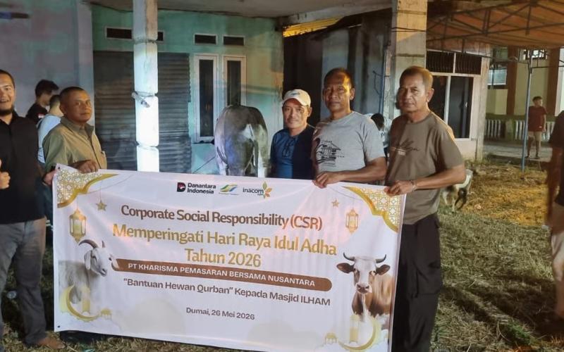 Holding Perkebunan Nusantara Tebar Manfaat Idul Adha, KPBN Unit Dumai Salurkan Hewan Kurban untuk Masyarakat
