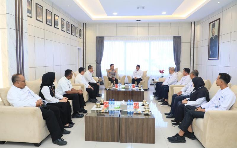 Kapolda Bengkulu Terima Audiensi Kepala Perwakilan BPKP Bengkulu