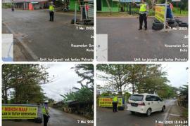 Jalan Danau Dendam Ditutup, Polresta Terjunkan Personel Atur Lalin