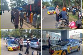 Sore Hari, Personel Polsek Ratu Samban Patroli di Kawasan Pantai Panjang 