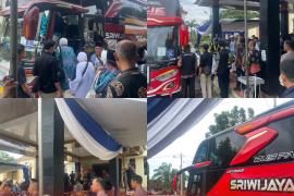 Polresta Bengkulu, Berikan Pengamanan Keberangkatan CJH Provinsi Bengkulu Kloter Ke-5