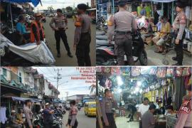 Patroli Dialogis, Sat Samapta Polresta Bengkulu Sasar Pengunjung dan Pedagang Pasar Minggu 