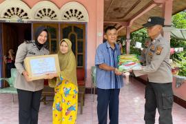 Sambut Hari Bhayangkara Ke-77 Polres Mukomuko Anjangsana Ke Kediaman Purnawirawan Polri