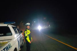 Polres Kaur Patroli Blue Light di jalan Lintas Sumatera