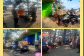 Polsek Teluk Segara Patroli Sore Rutin di Objek Wisata