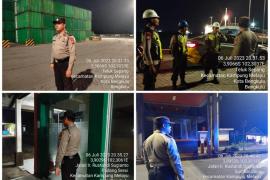 Polsek KSKP Pulai Baai Patroli Malam di Seputaran Pelabuhan
