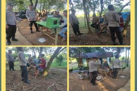 Patroli Rutin, Personel Polsek Teluk Segara Sasar Wisata Taman Berkas 