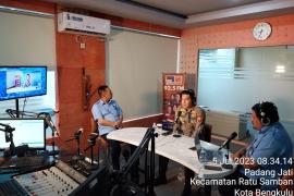Kapolresta Sapa Warga Kota Melalui Live Talk Show ” Polresta Bengkulu Menyapa “ di Studio RRI