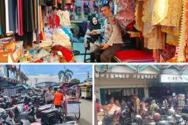 Berikan Rasa Aman, Polsek Ratu Samban Patroli Dialogis Bersama Pedagang Pasar Minggu