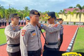 Jelang Pemilu Damai Menuju Indonesia Maju, Polres Mukomuko Gelar Apel Bhabinkamtibmas dan Polisi RW