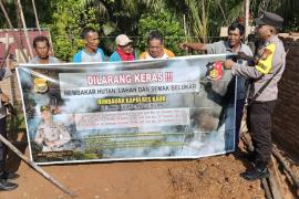 Antisapsi Terjadinya Kebakaran Hutan, Polsek Kaur Tengah Sosialisasi Karhutlah