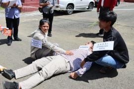 Satreskrim Polres Kepahiang Gelar Rekonstruksi Pembunuhan