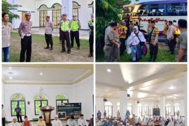 Berikan Rasa Aman dan Kondusif, Polres Kaur dan Polsek Kaur Selatan Berikan Pengamanan Kepulangan Jamaah Haji Kabupaten Kaur