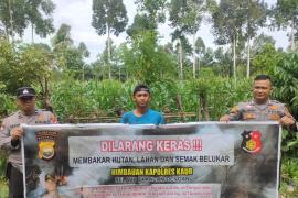 Polsek Padang Guci Hulu, Sosialisasi Larangan Karhutlah di Desa Lawang Agung