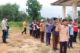 Polsek Nasal, Berikan Materi Pelatihan Kepada Petugas Paskibraka Kecamatan 