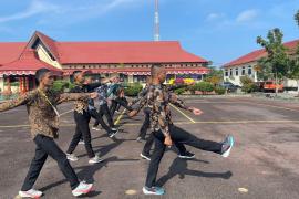 Guna Persiapan Memasuki Lembaga Pendidikan, Polres Kaur Laksankan Apel dan Binlat Casis Bintara dan Tamtama