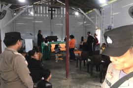 Berikan Pengamanan kepada Jemaat Kristiani, Polsek Kaur Selatan Monitoring Ibdah Minggu di Pospel HKBP 