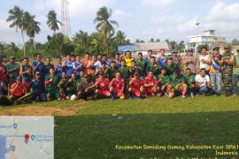 Kapolsek Kaur Tengah Hadiri Pembukaan Turnamen Bola Kaki Antar Desa di Kecamatan Semidang Gumay