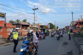 Berikan Rasa Aman Kepada Masyarakat, Polres Kepahiang Gelar Strong Point