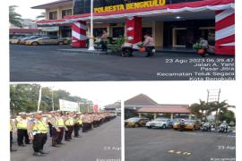 Polresta Bengkulu Gelar Apel Kegiatan Penghijauan Penanaman 1000 Pohon