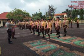 Sat Binmas Polres Kaur Rutin Laksanakan Latihan Rutin Saka Bhayangkara