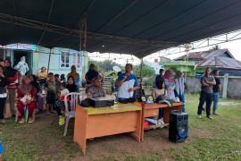 Anggota Polsek Muara Sahung Hadiri Pembukaan turnamen Bola Voly di Kecamatan Muara Sahung