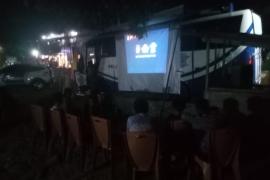 Polbindes, Sat Lantas Polres Kaur Gelar Nonton Bareng Film Edukasi Tertib Berlalulintas