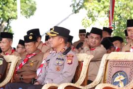 Kapolres Kaur Hadiri Upacara HUT Pramuka Ke-62 Tahun 2023 