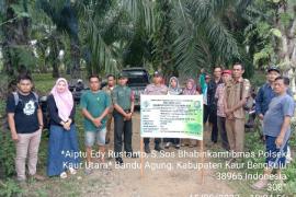 Polsek Kaur Utara Monitoring Titik Nol Pembangunan, Rehabilitasi dan Peningkatan Badan Jalan Usaha Tani Desa Bandu Agung 