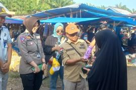 Polres Mukomuko dan UPTD Samsat Mukomuko Gelar Grebek Pajak di Pasar Lubuk Sanai