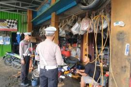 Hari Pertama Ops Zebra Nala, Polres Mukomuko  Fokus Imbau Bengkel dan Penjual Knalpot Brong