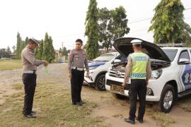 Kasat Lantas Polres Mukomuko Cek Ranmor Dinas Sat Lantas 