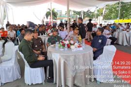Kapolres Kaur Hadiri Serah Terima Kirab Pemilu Tahun 2024 
