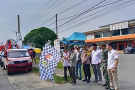 Polres Kaur Lakukan Pengamanan Kirab Pemilu 2024 