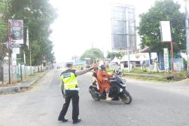 Tempatkan Personel di Persimpangan, Polres Kaur Gelar Pengaturan Lalu Lintas