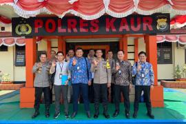 Polres Kaur, Terima Kunjungan Ombudsman RI Perwakilan Provinsi Bengkulu Melakukan Penilaian Pelayanan Publik