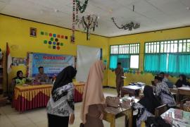 Sat Lantas Polres Kaur Sosialisasi Tertib Berlalu Lintas dan Sosialisasi Pemutihan Pajak di SDN 58 