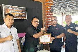 Kasatgaswil Bengkulu Densus 88 Berikan Penghargaan Kepada SMSI Bengkulu dalam Peran Sertanya Cegah Radikalisme
