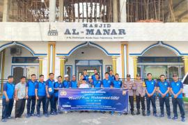 Peringati Maulid Nabi 1445 H, Polres Kaur Gelar Bakti Sosial di Masjid Al- Manar 