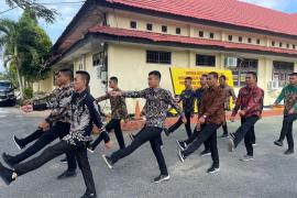 Casis Bintara dan Tamatama Polres Kaur Ikuti Binlat  