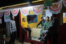 Aktifkan Kembali Siskamling, Polda Bengkulu dan Sat Binmas Polres Mukomuko Monitoring Pos Ronda